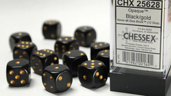 Chessex Opaque D6 12pack Dice
