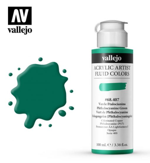 Phthalo Green Vellejo Acrylic Artist Fluid Color