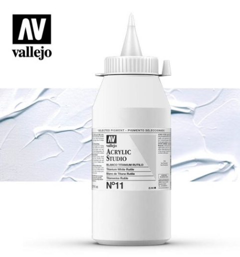 Titanium White Rutile Vallejo Acrylic Studio