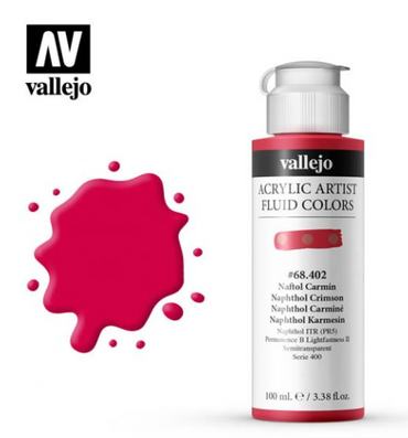 Naphthol Crimson Vellejo Acrylic Artist Fluid Color