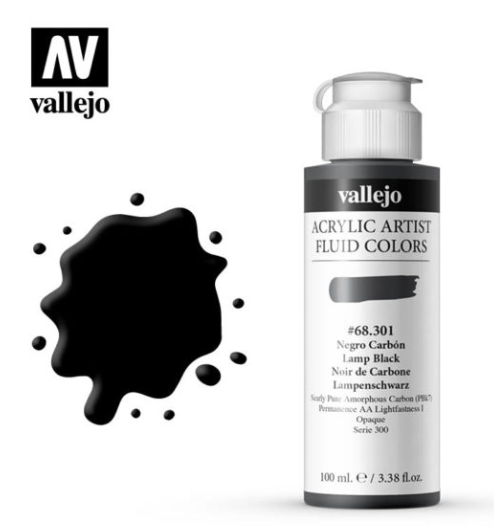 Lamps Black Vallejo Acrylic Artist Fluid Color