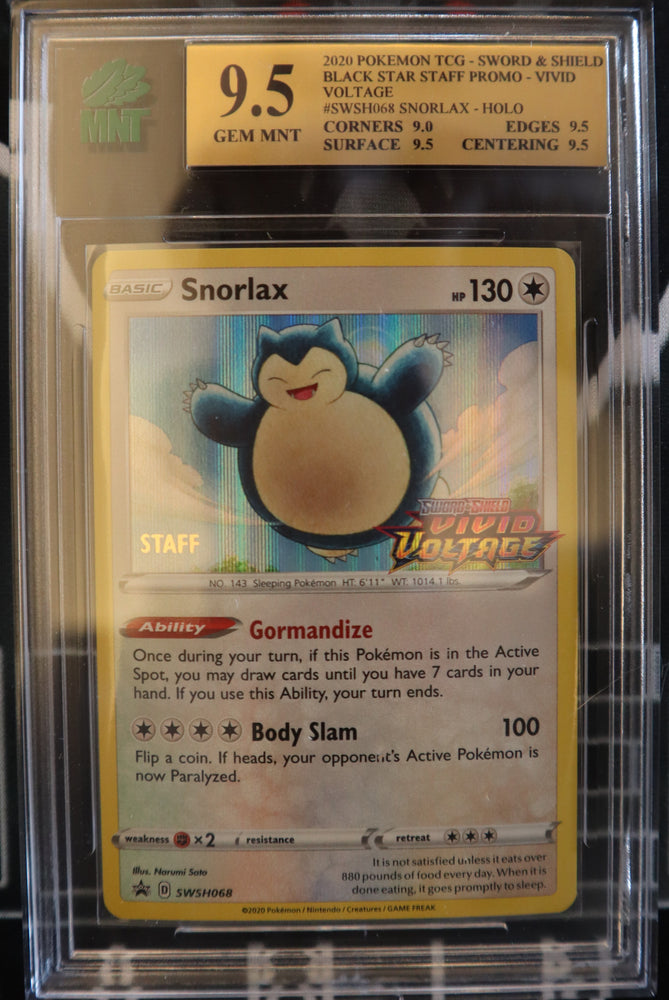 Snorlax (Staff) - SWSH066 [Vivid Voltage Promo] *MNT 9.5*