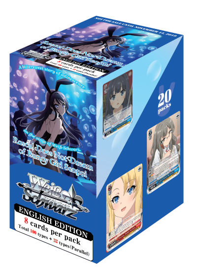 Weiss Schwarz REPRINT Rascal Does Not Dream Of Bunny Girl Senpai Booster Box