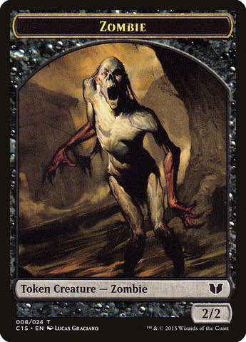 Wolf // Zombie Double-Sided Token [Commander 2015 Tokens]
