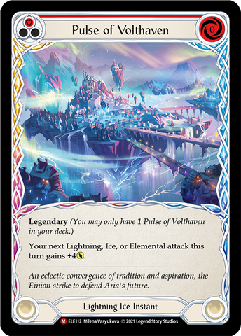 Pulse of Volthaven [ELE112] (Tales of Aria)  1st Edition Cold Foil
