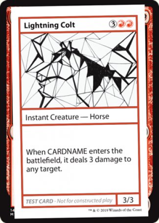 Lightning Colt (2021 Edition) [Mystery Booster Playtest Cards]