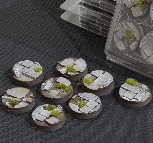 Gamers Grass Battle Ready Bases - Temple - Round 32mm (x8)