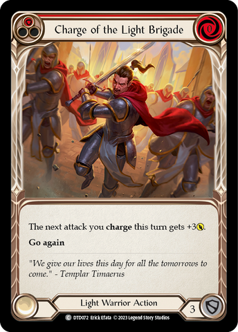 Charge of the Light Brigade (Red) [DTD072] (Dusk Till Dawn)  Rainbow Foil