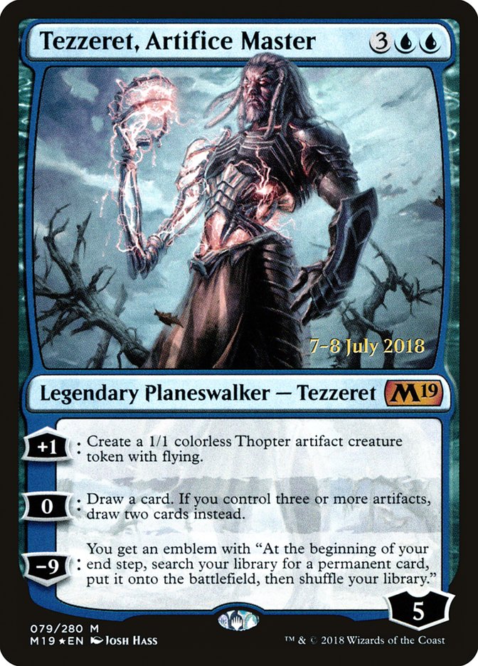 Tezzeret, Artifice Master [Core Set 2019 Prerelease Promos]