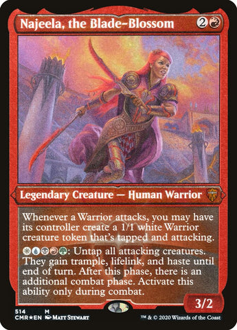 Najeela, the Blade-Blossom (Etched) [Commander Legends]