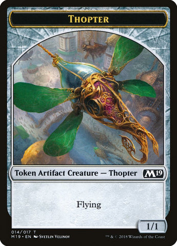 Goblin // Thopter Double-Sided Token (Game Night) [Core Set 2019 Tokens]