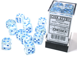 Chessex Borealis D6 12pack Dice