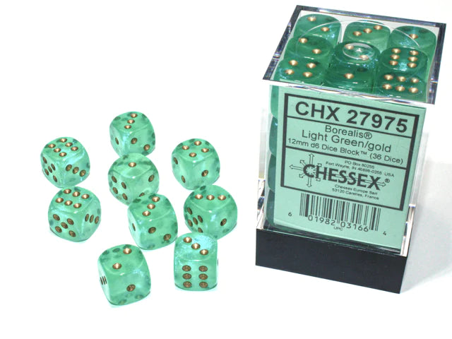 Chessex Borealis D6 36pack Dice