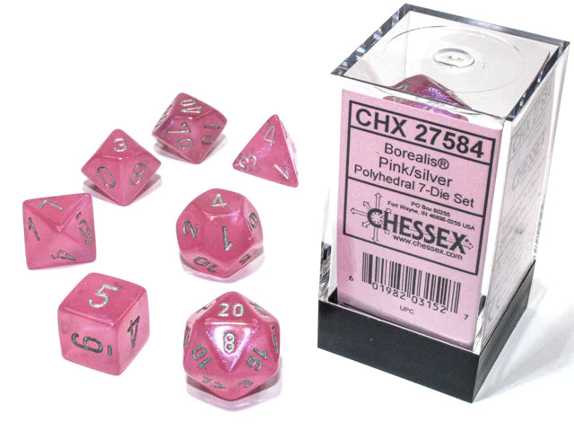 Chessex Borealis Polyhedral 7 Die Set