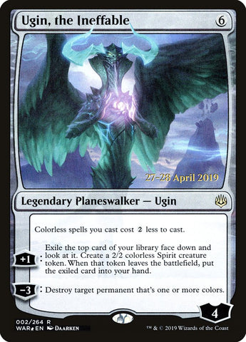 Ugin, the Ineffable [War of the Spark Prerelease Promos]