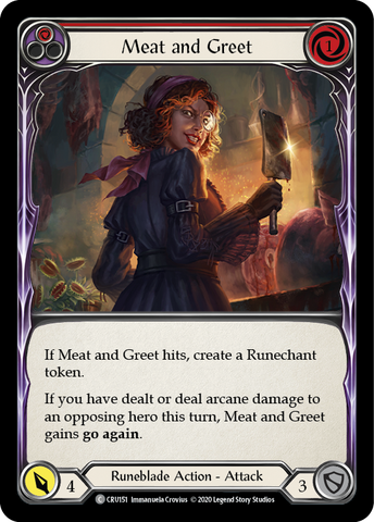 Meat and Greet (Red) [CRU151] (Crucible of War)  1st Edition Rainbow Foil