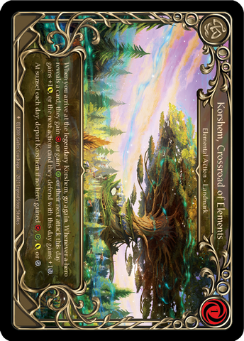 Korshem, Crossroad of Elements [ELE000] (Tales of Aria)  1st Edition Cold Foil