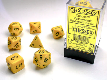 Chessex Opaque Polyhedral 7 Die Set