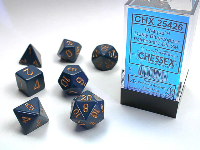 Chessex Opaque Polyhedral 7 Die Set