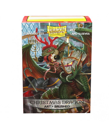 Dragon Shield Standard Art Sleeve 100ct - 'Christmas Dragon 2020' Brushed