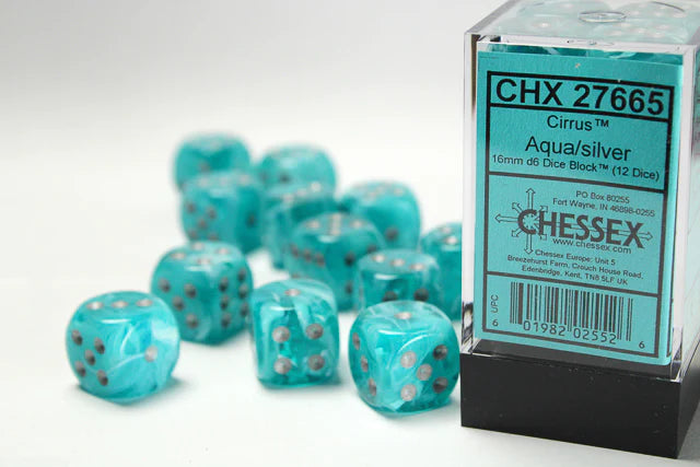 Chessex Cirrus D6 12pack Dice
