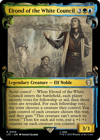 Elrond of the White Council [The Lord of the Rings: Tales of Middle-Earth Commander Showcase Scrolls]