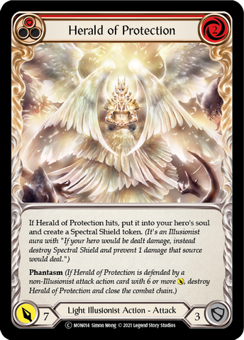 Herald of Protection (Red) [U-MON014] (Monarch Unlimited)  Unlimited Normal