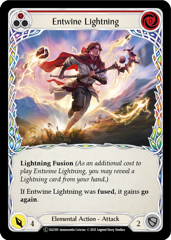 Entwine Lightning (Red) [U-ELE100] (Tales of Aria Unlimited)  Unlimited Rainbow Foil