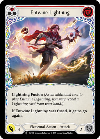 Entwine Lightning (Red) [U-ELE100] (Tales of Aria Unlimited)  Unlimited Rainbow Foil