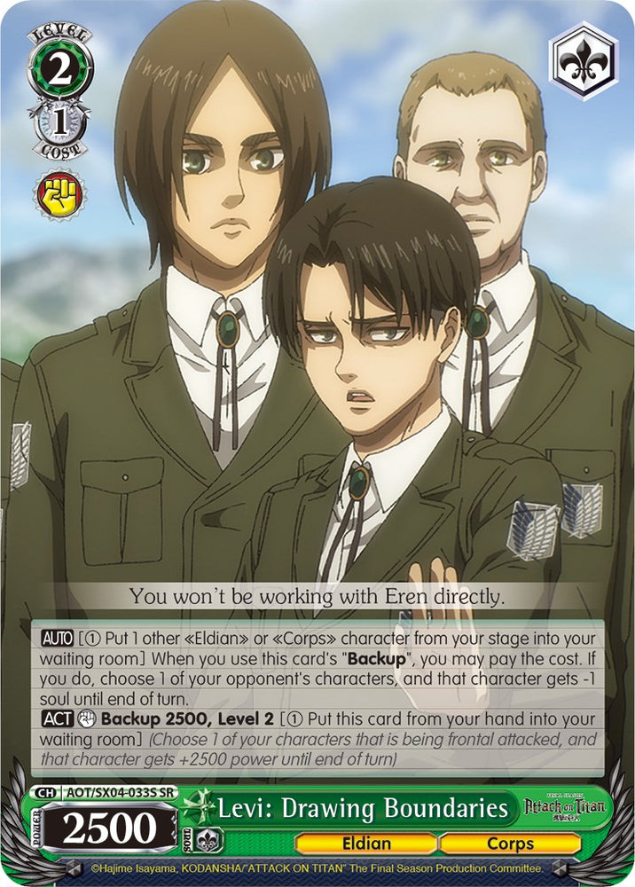 Levi: Drawing Boundaries (Foil) [Attack On Titan: Final Season]