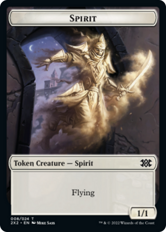 Elemental // Spirit (008) Double-Sided Token [Double Masters 2022 Tokens]