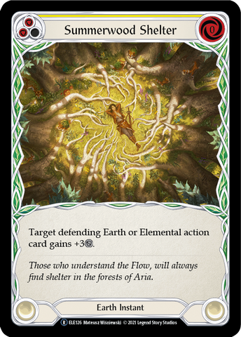 Summerwood Shelter (Yellow) [U-ELE126] (Tales of Aria Unlimited)  Unlimited Rainbow Foil