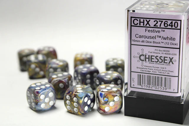 Chessex Festive D6 12pack Dice
