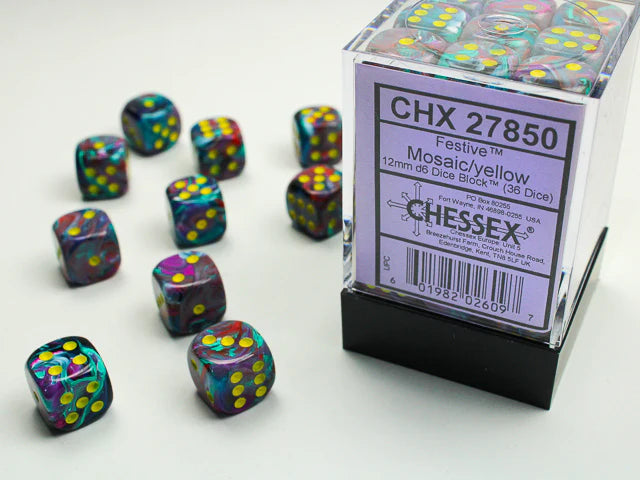 Chessex Festive D6 36pack Dice