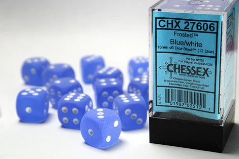 Chessex Frosted D6 12pack Dice