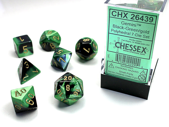 Chessex Gemini Polyhedral 7 Die Set