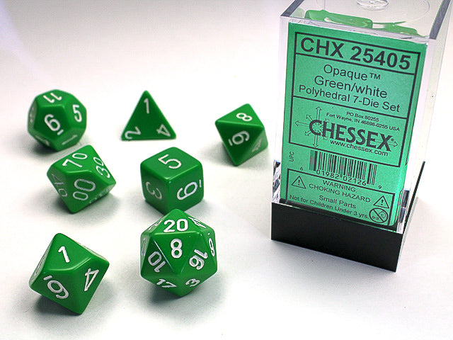 Chessex Opaque Polyhedral 7 Die Set