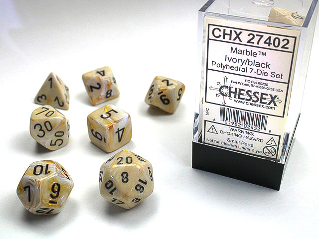 Chessex Opaque Polyhedral 7 Die Set