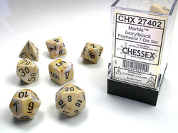 Chessex Opaque Polyhedral 7 Die Set