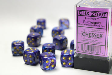 Chessex Lustrous D6 12pack Dice