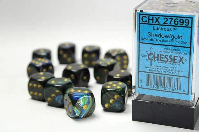 Chessex Lustrous D6 12pack Dice