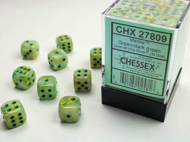 Chessex Marble D6 36pack Dice
