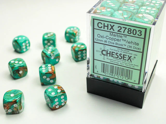 Chessex Marble D6 36pack Dice