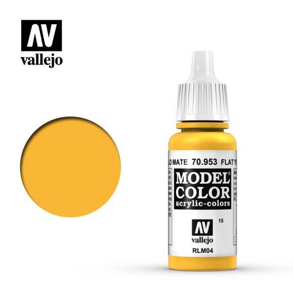 Flat Yellow Vallejo Model Color