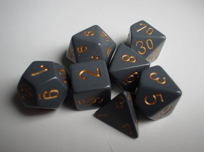 Chessex Opaque Polyhedral 7 Die Set