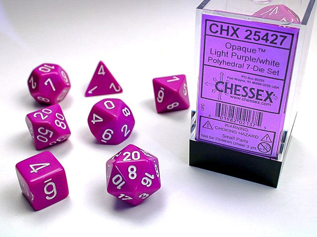 Chessex Opaque Polyhedral 7 Die Set