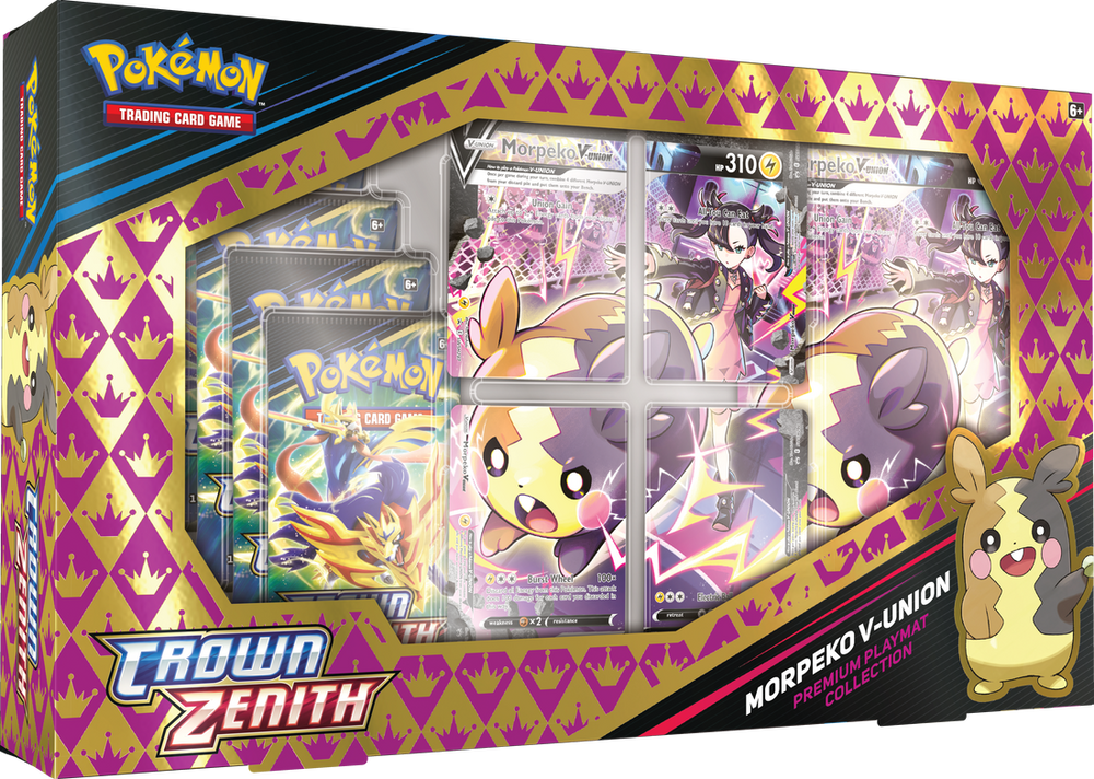 Pokemon Crown Zenith Morpeko V Union Premium Playmat Collection