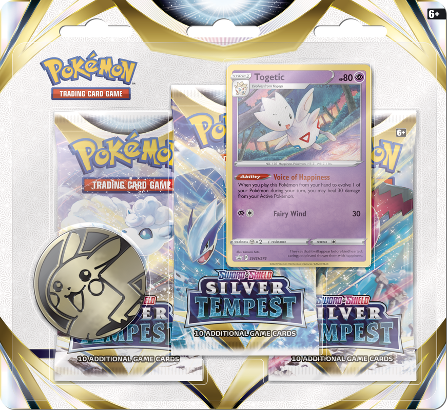 Pokemon Silver Tempest 3-Pack Blister - Togetic