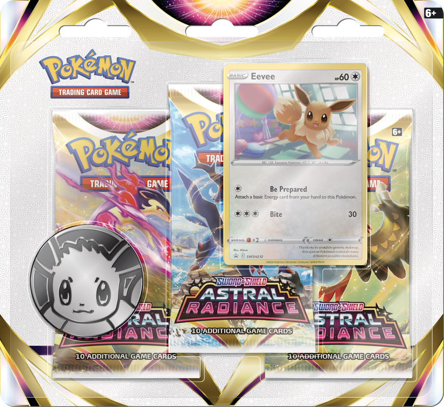 Pokemon Astral Radiance  3-Pack Blister - Eevee
