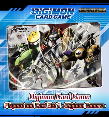 Digimon Playmat and Card Set 1 -Digimon Tamers-